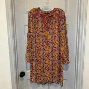 Signature Studio Kleid rosa/senf Blumenmuster Bauernstil Gr. L - Bild 1 von 13