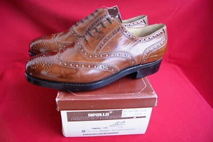 Heinrich Dinkelacker für Apollo UK 8,5 Windsor Antik Patina Whiskey Cognac NEU - Bild 1 von 12