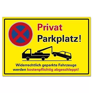 Parken verboten Schild Parkverbotsschild Privatparkplatz Parkplatz Abschleppen - Bild 1 von 1