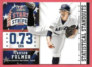 2015 Carson Fulmer Panini USA stelle e strisce standout statistici - White Sox - Foto 1 di 1