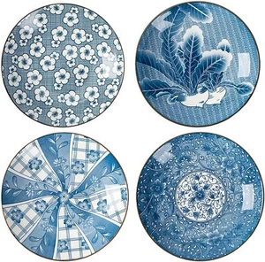 TJ Global 4er Set japanische Keramik Keramik 6,8 Zoll Platten für jede Mahlzeit und... - Bild 1 von 7
