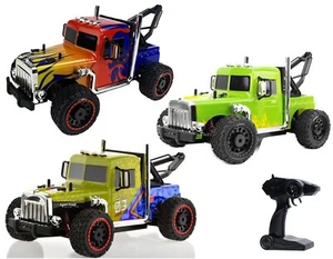 1:16 Mobius Hi Speed RC Big Wheel Drift Tow Truck 4X4 Proportional 2.4 Ghz - Picture 1 of 33
