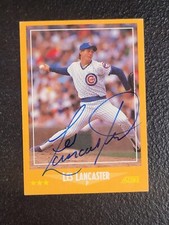 Les Lancaster Signed 1988 Score #602 Card Auto