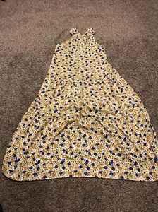 berry go womens halter neck polyester dress yellow size S New - Picture 1 of 4