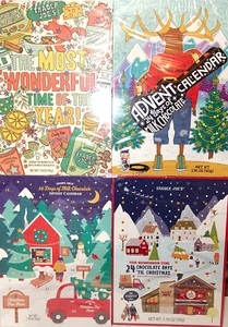 Trader Joe’s Advent Calendar 24 Milk Chocolate Figures 1.76oz (4 Random Boxes) - Picture 1 of 4