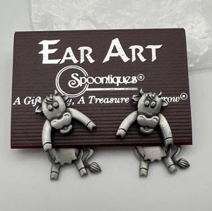Spoontiques Ohr Kunst Kuh Ohrringe - Bild 1 von 7