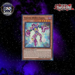 1st Edition Super Rare Vision HERO Faris RA01-EN004 M/NM - Picture 1 of 2