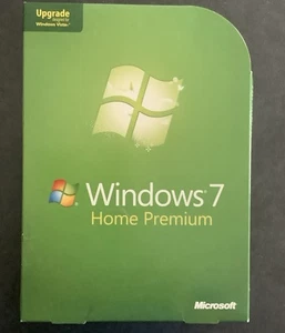 Microsoft Windows 7 Home Premium Upgrade DVD 32 & 64 Bit Operating System w/Key - Picture 1 of 4