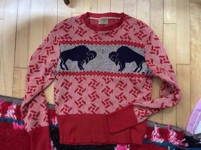 Suéter Buffalo Mediano Para Hombre Vestido Deportivo JCPenney Años 40 De Colección Foto 1 de 4