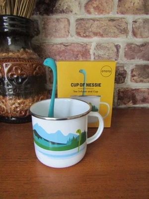 Taza y taza OTOTO de infusor de té Nessie nueva en caja Foto 1 de 4