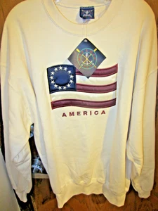 XL- KAUFMANN'S-OARSMAN 913-AMERICA SWEATSHIRT-NEU MIT ETIKETT - Bild 1 von 6