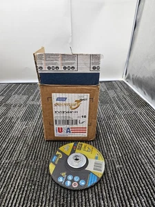 (QTY 10) Norton Quantum3 39427 Depressed Center Wheel 6" x 1/8" 24 Grit, Ceramic - Picture 1 of 10