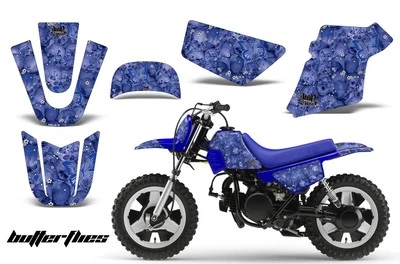Pegatinas gráficas + #calcomanías PLT para Yamaha PW50 1990-2022 MARIPOSAS U U Foto 1 de 3