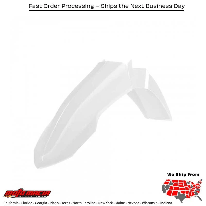 FRONT FENDER WHITE  Yamaha YZ450F 2023-2025 Yamaha YZ250F 2024-2025 Yamaha — 第 1/1 张图片