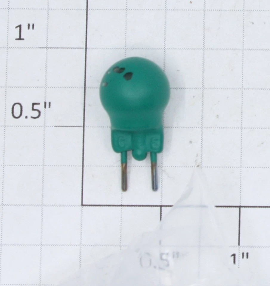 Lionel 19G 12 Voltios 1A Bi-Pin Bombilla Verde Translúcida (10) Foto 1 de 1