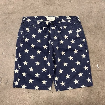 Pantalones Cortos Denim & Supply Ralph Lauren Para Hombre 34 Azul Blanco Estrellas Ropa Activa Informal Foto 1 de 4