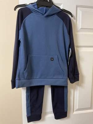 Conjunto de sudadera con capucha y pantalones jogger a juego azul para niños talla 8 nuevo con etiquetas Foto 1 de 3
