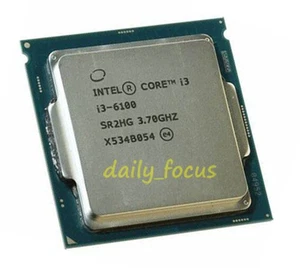 Intel Core i3-6100 3.7 GHz LGA1151 2 cores SR2HG 4 threads CPU Processor 3 MB - Picture 1 of 4
