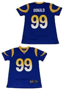 Los Angeles Rams Aaron Donald #99 Nike Blue Jersey Boys Youth Small 8 New - Picture 1 of 3