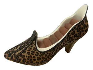 High Heel Schmuck Ring Halter Gepard Print Schmuck vorne 6 Schlitze sanft gebraucht - Bild 1 von 9