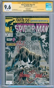 Web of Spider-Man #32 (1987) CGC 9,6 doble firmado - Imagen 1 de 2