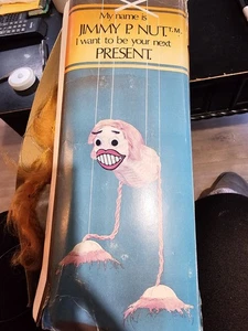 VTG Jimmy P. Nut Marionette Novelty Gag Gift  want to be your next Present - Picture 1 of 10