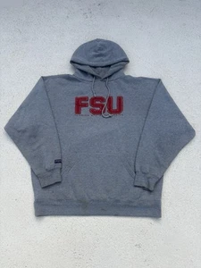 VINTAGE Florida State Seminoles Sweatshirt Adult XL Gray FSU Football Hoodie - Picture 1 of 9