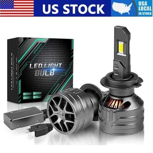 H7 LED Headlight Bulb Conversion Kit High or Low Beam 6000K 150W Bright 50000LM - Picture 1 of 13