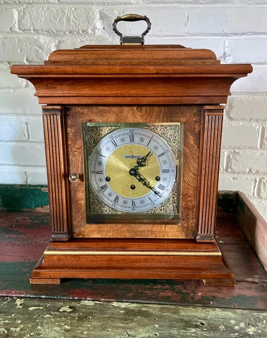VTG Howard Miller Tompion 612-436 Cherry Key-Wound Triple Chime Mantel Clock Cover