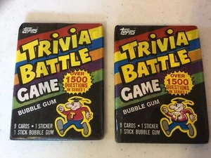 1984 TRIVIA BATTLE SPIEL UNGEÖFFNETE PACKUNGEN (2). TOLLE PACKUNGEN, NIEDRIGER PREIS!!!!!!! - Bild 1 von 5