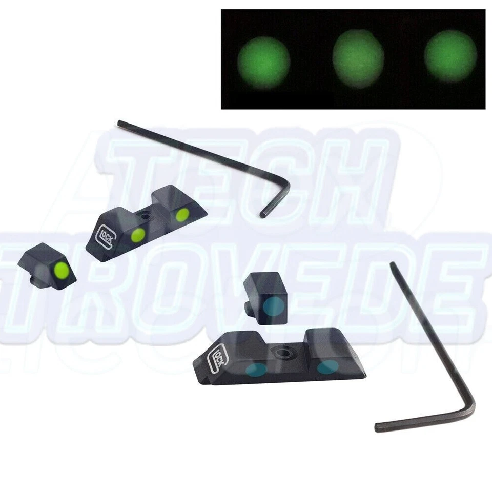 Nuevas miras nocturnas brillantes mejoradas para Glock 17,19,22,23,26,27,33,34,35,37,38,39 - Imagen 1 de 4