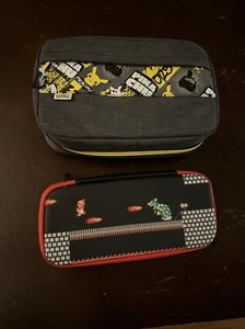 LOT 2 NINTENDO SWITCH CASES MARIO AND POKÉMON GENUINE AUTHENTIC VINTAGE CASES - Picture 1 of 4