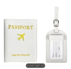 Passport Cover Leather Id Holder - Multi Color Card Tags Mini Wallet ID Holder - Picture 1 of 1
