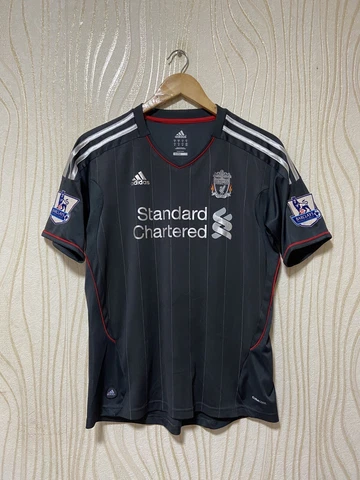 LIVERPOOL 2011 2012 AWAY FOOTBALL SHIRT SOCCER JERSEY ADIDAS sz S LUIZ SUAREZ Cover