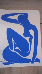 Matisse nu bleu gouache découpé 1952.  serigraphie spadem 1971 - Picture 1 of 12