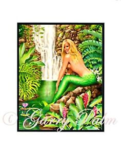 "Maui Mermaid" 11x14 Print by Hawaii watercolor artist Garry Palm