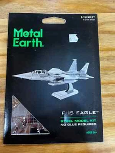 Fascinations Metal Earth F-15 Eagle Plane 3D Laser Cut Steel Model Kit - Picture 1 of 2