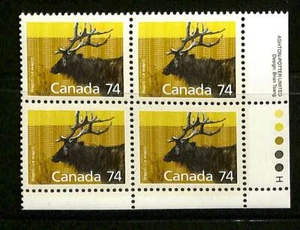 Canada - 1988 - Scott #1177 - Wapiti - LR Plate Block - Mint Never Hinged - Picture 1 of 1