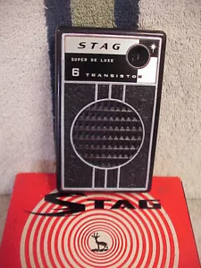 Stag GTR-604 AM Radio 1963 Serviced Works Excellent Original Box Vintage VTG - Picture 1 of 11