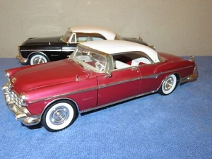LOT OF 2 1955 CHRYSLER IMPERIAL 1:18 SIGNATURE OPENING HOOD DOORS & TRUNK, READ - Picture 1 of 18