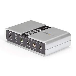 StarTech.com 7.1 USB - External Sound Card for Laptop with SPDIF Digital Audio -