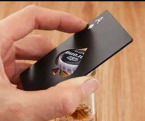20 Piezas Abrebotellas Ace of Spades, Abrebotellas Tarjetas Poker, Tamaño Tarjeta de Crédito - Imagen 1 de 4