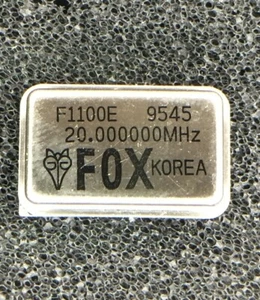 F1100E-20.000MHZ FOX Oscillator XO 20MHz ±100ppm 5V 4-Pin Metal DIP 5 PIECES - Picture 1 of 1
