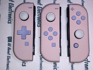Nintendo Switch Custom Joy-Con Soft Touch Pink & Purple Joy Cons Controllers - Picture 1 of 25