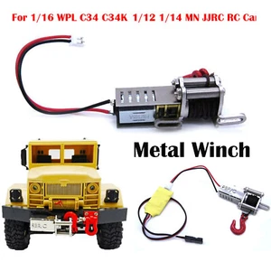Neu Metallwinde & Steuerkabel für 1/16 WPL C34 C34K 1/12 1/14 MN JJRC RC Truck # - Bild 1 von 10