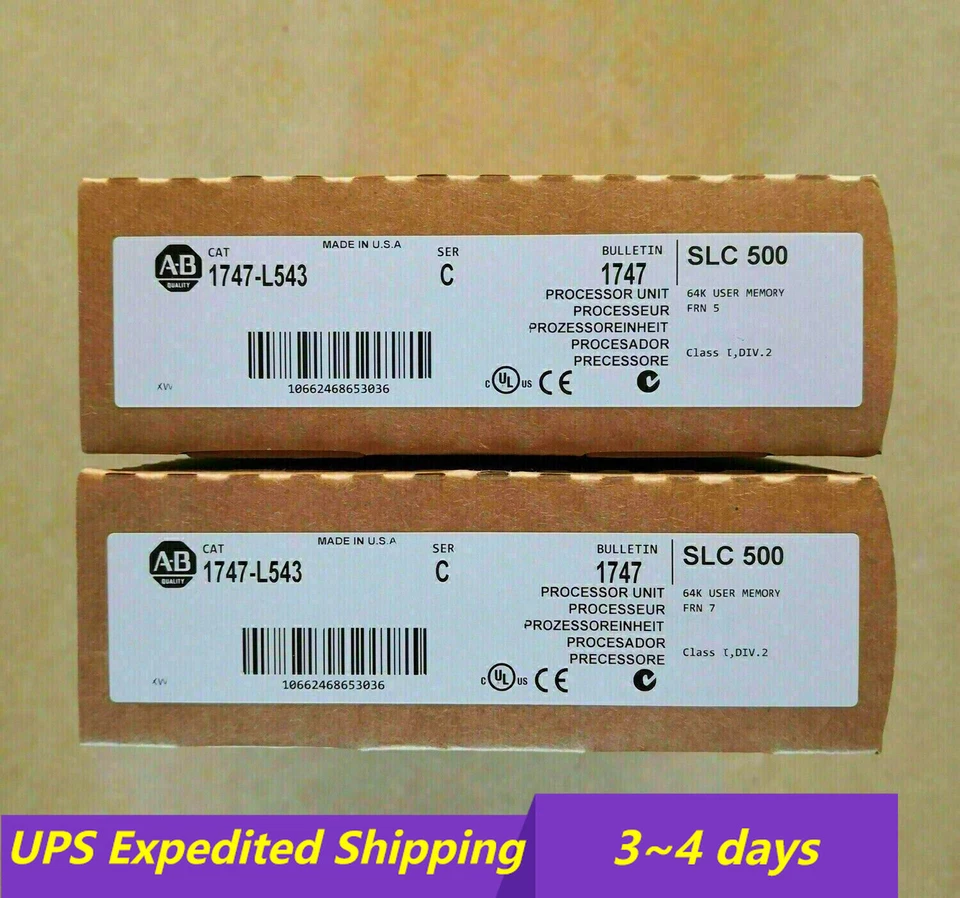 AB 1747-L543 SER C SLC 500 CPU Processor Controller 1747L543 UPS Shipping - Image 1 of 1