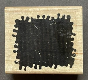 Massive Vorlage Tintenfleck Platte Holz Gummistempel - Bild 1 von 2