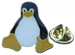Penguin Pin Badge Tux Brooch Aquatic Bird - Photo 1 sur 5