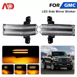 LED Switchback Tow Mirror Signal Light For 2014-2019 Chevy Silverado GMC Sierra - Picture 1 of 16