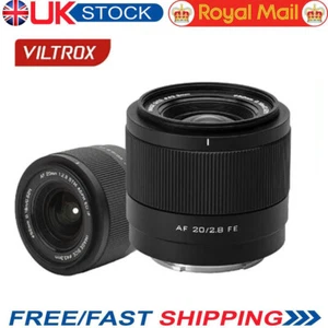 VILTROX AF 20mm F2.8 Camera Lens Full Frame For Sony E ZV-E1 A7RV ZV-E10 Nikon Z - Picture 1 of 14